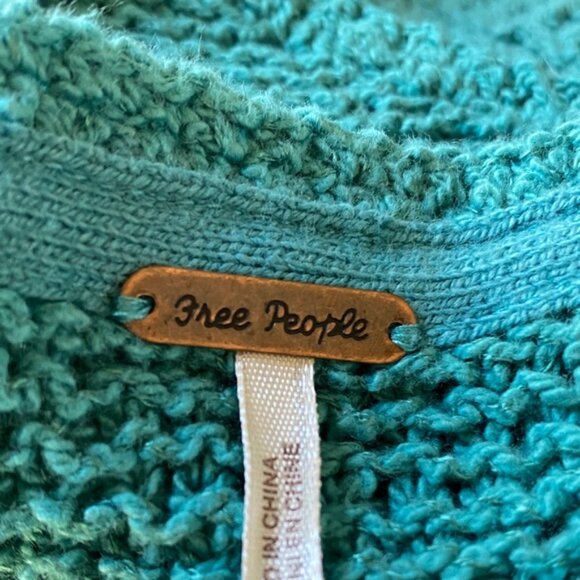 Free People Oversized Knit Sweater Size S - Picture 6 of 9